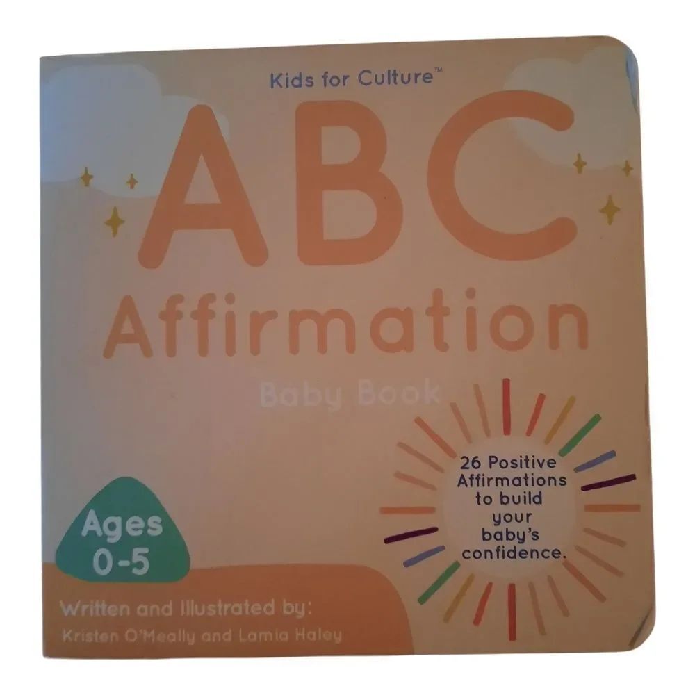 ABC Affirmation Baby Book - Orange and Green